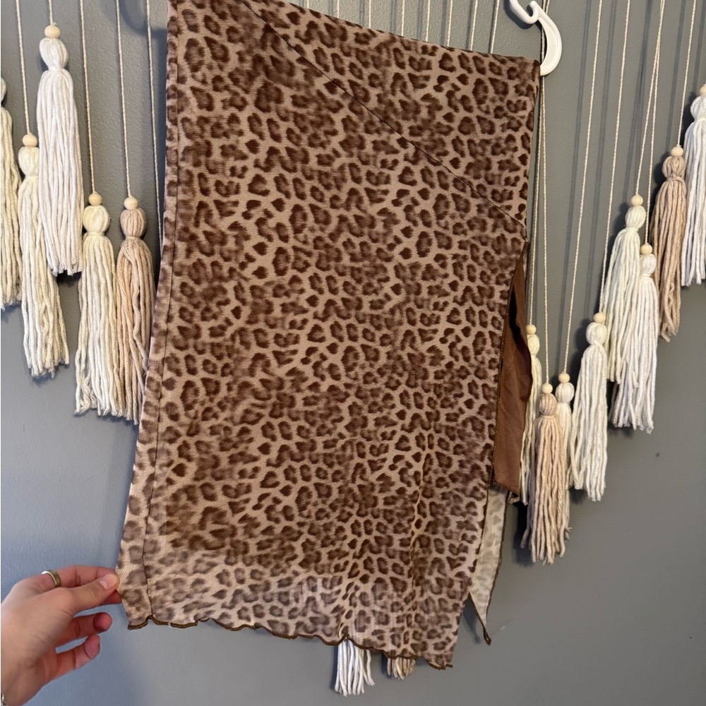 Leopard Print Maxi Skirt
